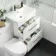Avon Gloss White Combination Basin Drawer and Seattle Toilet 1100mm