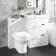 Avon Gloss White Combination Basin Drawer and Denver Toilet 1100mm
