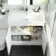 Avon Gloss White Combination Vanity Basin and Seattle Toilet 1300mm