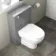 Avon & Trent Stone Grey Slimline Back To Wall Unit and Seattle Toilet