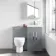 Avon Stone Grey Combination Vanity Basin and Seattle Toilet 1000mm
