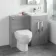 Avon Stone Grey Combination Vanity Basin and Seattle Toilet 1000mm