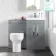 Avon Stone Grey Combination Vanity Basin and Denver Toilet 1000mm