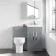 Avon Stone Grey Combination Vanity Basin and Denver Toilet 1000mm