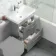 Avon Stone Grey Basin Drawer Vanity and Back To Wall Toilet 1100mm