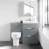 Avon Stone Grey Combination Basin Drawer and Denver Toilet 1100mm