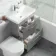 Avon Stone Grey Combination Basin Drawer and Denver Toilet 1100mm