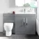 Avon Stone Grey Combination Vanity Basin and Seattle Toilet 1300mm