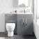 Avon Stone Grey Combination Vanity Basin and Seattle Toilet 1100mm - Right Handed