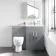 Avon Stone Grey Combination Vanity Basin and Seattle Toilet 1100mm - Right Handed