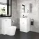 Mersey Gloss White Basin Vanity 500mm
