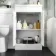 Mersey Gloss White Combination Vanity Basin and Austin Toilet 1000mm