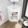 Trent Gloss White Corner Basin Vanity 400mm