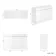 Trent Gloss White Cabinet with Marble Top 1200mm - Excludes Counter Top Basins