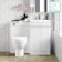 Trent Gloss White Combination Vanity Basin and Seattle Toilet 1000mm