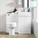 Trent Gloss White Combination Vanity Basin and Denver Toilet 1000mm