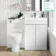 Trent Gloss White Combination Vanity Basin and Seattle Toilet 1100mm