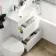 Trent Gloss White Combination Basin Drawer and Seattle Toilet 1100mm