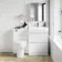 Trent Gloss White Combination Basin Drawer and Denver Toilet 1100mm
