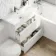 Trent Gloss White Combination Basin Drawer and Seattle Toilet 1300mm