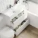 Trent Gloss White Combination Basin Drawer and Denver Toilet 1300mm