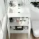 Trent Gloss White Combination Vanity Basin and Seattle Toilet 1100mm - Left Handed
