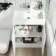 Trent Gloss White Combination Vanity Basin and Seattle Toilet 1100mm - Right Handed