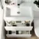 Trent Gloss White Combination Basin Drawer and Seattle Toilet 1100mm - Left Handed