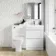 Trent Gloss White Combination Basin Drawer and Atlanta Toilet 1100mm - Right Handed