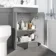 Trent Stone Grey Combination Vanity Basin and Denver Toilet 1000mm