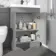 Trent Stone Grey Combination Vanity Basin and Seattle Toilet 1100mm