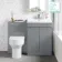 Trent Stone Grey Combination Vanity Basin and Denver Toilet 1100mm