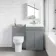 Trent Stone Grey Combination Vanity Basin and Denver Toilet 1100mm