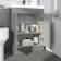 Trent Stone Grey Combination Vanity Basin and Denver Toilet 1100mm