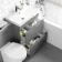 Trent Stone Grey Combination Basin Drawer and Seattle Toilet 1100mm