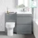 Trent Stone Grey Combination Basin Drawer and Denver Toilet 1100mm