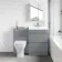 Trent Stone Grey Combination Basin Drawer and Atlanta Toilet 1100mm