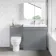 Trent Stone Grey Combination Vanity Basin and Seattle Toilet 1300mm