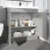 Trent Stone Grey Combination Vanity Basin and Seattle Toilet 1300mm