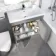Trent Stone Grey Combination Vanity Basin and Seattle Toilet 1300mm