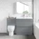 Trent Stone Grey Combination Basin Drawer and Seattle Toilet 1300mm