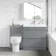 Trent Stone Grey Combination Basin Drawer and Denver Toilet 1300mm