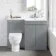 Trent Stone Grey Combination Vanity Basin and Seattle Toilet 1100mm - Right Handed