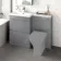 Trent Stone Grey Basin Vanity Drawer and Back To Wall Unit 1100mm - Left Handed