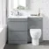 Trent Stone Grey Combination Basin Drawer and Seattle Toilet 1100mm - Left Handed