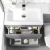 Trent Stone Grey Combination Basin Drawer and Seattle Toilet 1100mm - Left Handed
