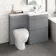 Trent Stone Grey Combination Basin Drawer and Seattle Toilet 1100mm - Right Handed
