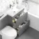 Trent Stone Grey Combination Basin Drawer and Seattle Toilet 1100mm - Right Handed