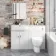 Harper Gloss White Combination Vanity Basin and Seattle Toilet 1200mm - Left Handed
