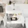 Harper Gloss White Combination Vanity Basin and Seattle Toilet 1200mm - Left Handed